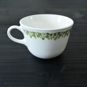 1970s-80s Corelle Livingware Spring Blossom Crazy Daisy Mug Flat Cup